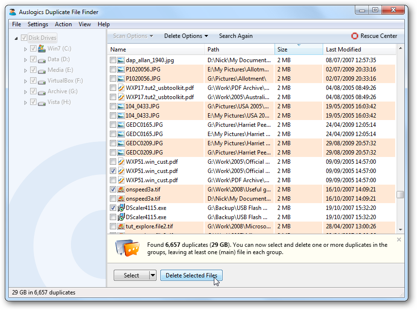 windows duplicate file finder